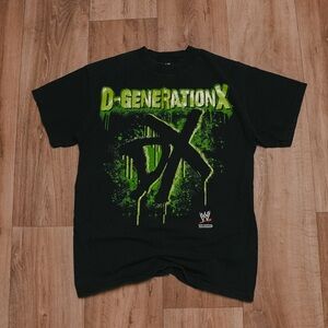 WWE D-Generation X Black and Green Vintage Tee